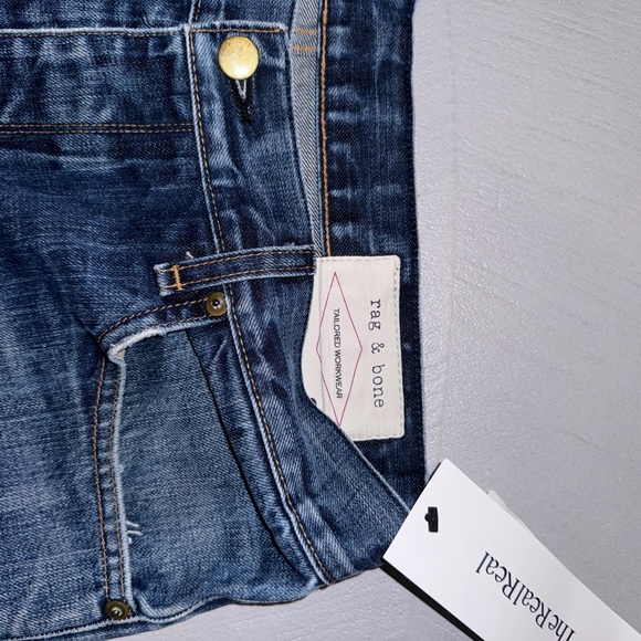 Rag & Bone Men's Denim Jeans RB 15X Slim Straight Button Fly 30x32 - Picture 3 of 4
